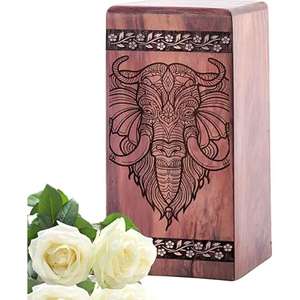 Wooden Cremation Urn Box Decorative Memorial Ashes Holder for Adult Male & Female for Human Wood Ashes <b>Funeral</b> <b>Supplies</b> - Product Image 6