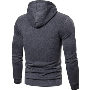 Sudaderas con Capucha Casuales de Invierno para Hombre, Personalizadas con Estampado, Forro Polar Grueso, 100% Algodón/Poliéster, Diseño Liso Teñido, Nuevo - Product Image 4