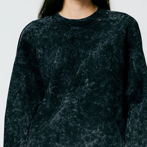 Nouveau sweat décontracté à manches longues et délavé à l'acide pour dames dernier style de sweat-shirts d'hiver chauds pour femmes - Product Image 2