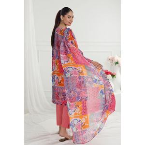 Conjunto de 3 Piezas de Traje de Algodón y Seda sin Coser para Mujer, Multiestilo - Product Image 4