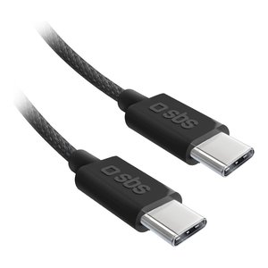 Cable de alimentación USB-C negro de 1,5 m y 60 W TECABLETISSUETCCK - Product Image 1