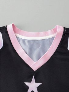 Maillot de football américain de haute qualité avec des techniques imprimées à manches courtes respirant et cousu numéro de nom uniforme personnalisé - Product Image 3