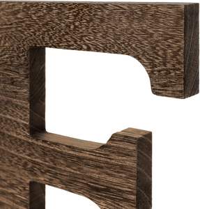 Panneau de maison murale de ferme avec eucalyptus artificiel pour O lettres suspendues de maison en bois rustique Art mural décoratif panneaux en bois - Product Image 5