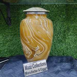 Urna de cremación estándar metálica de tamaño completo personalizada al por mayor, tarro conmemorativo personalizado, suministros funerarios personalizados al por mayor - Product Image 1