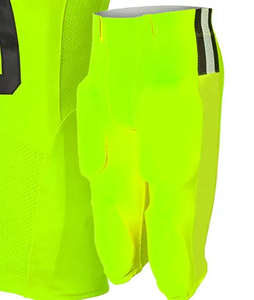 Uniformes de fútbol americano cortos impresos personalizados de entrenamiento para adultos de talla grande a la moda de alta calidad logotipo personalizado 100% poliéster - Product Image 5