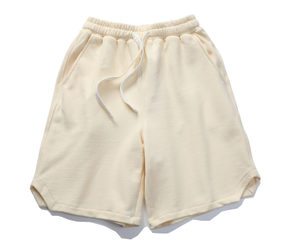 Short d'été pour hommes, mode de rue, personnalisé 100% coton 370 grammes, taille élastique, motif chaud de haute qualité - Product Image 4