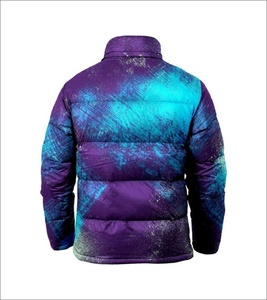 Chaqueta acolchada unisex servicio OEM resorte grueso estándar logotipo frontal lona revestida personalizada nueva al por mayor - Product Image 4