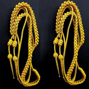 Aiguillette de luxe personnalisée en fil de métal, très demandée, avec épingle de sûreté pour uniformes de cérémonie et équipement de défense personnelle - Product Image 5