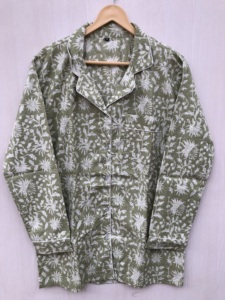 Ensemble pyjama femme, motif floral indien, ensemble pyjama imprimé, tenue de nuit, tenue de soirée, cadeau de Noël pour elle - Product Image 3