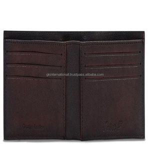 Simplee-portefeuille en cuir marron, nouvel arrivage, haut de gamme, 2 compartiments de monnaie, 4 fentes de cartes, doublure en coton - Product Image 4