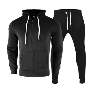 Survêtement de haute qualité personnalisé pour homme, vêtements décontractés, survêtement pour homme, survêtement 2 pièces avec fermeture éclair intégrale pour homme - Product Image 1