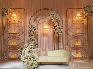 Recepción especial Noche Escenario Vela Paredes Decoración creativa de la boda Vela Pared Telón de fondo Escenario DE BODA Diseño eminente Vela Pared - Product Image 2