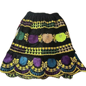 Taille haute coton hawaïen décontracté polynésien broderie jupe conceptions personnalisées île en gros respirant taille haute femmes - Product Image 4