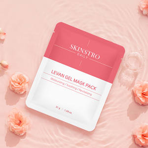 Hecho en Corea, SKINSTRO, Juego de 4 Mascarillas Faciales de Hidrogel Hidratante, Creando una Complexión Suave y Radiante - Product Image 1