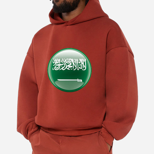 Personalizado de alta calidad 100 algodón polar sudaderas para hombre 500gsm más tamaño de gran tamaño pesado sudaderas con capucha hombres - Product Image 1