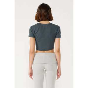 Camiseta Corta Deportiva Informal para Mujer, 100% Poliéster, Cuello Redondo, Manga Larga, Transpirable, Cómoda, Talla Única para Bebés XS XXS - Product Image 4