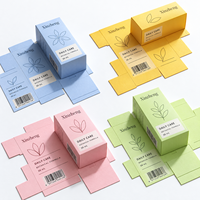 Boîte cadeau en carton personnalisée, boîte en carton pliable imprimée, emballage de vente au détail, logo personnalisé, vente en gros pour les cosmétiques