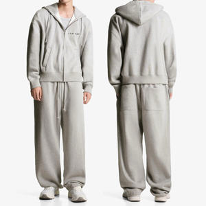 Conjuntos Deportivos de Alta Calidad 100% Algodón, Invierno, Casual, para Hombre, Transpirables, con Cuello Redondo y Cremallera, Diseño Personalizado - Product Image 6