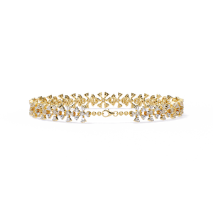 Fabulous 18K <b>Gold</b> Lab Grown Diamond Bracelet & <b>Bangle</b> - Product Image 3