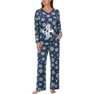 Pijama de Manga Larga y Pantalones Cortos para Mujer, Ropa de Dormir de Alta Calidad, Transpirable, de Secado Rápido, Tallas Grandes a Precios Económicos - Product Image 1