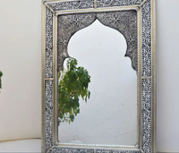 Miroir mural marocain, miroir de vanité, décoration de la maison en bois, personnalisé, 100% fait main au Maroc, OEM disponible, 10