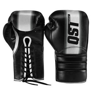 Unisex Professional MMA <b>Gloves</b> for Adults Children Custom Design <b>Lace</b>-Up Leather Training Boxing Hand Grips Moisture-Wicking - Product Image 3