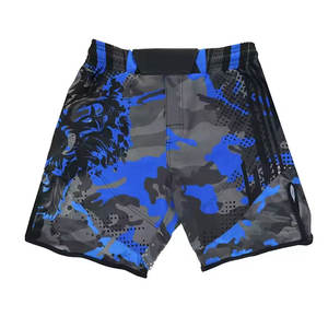 Pantalones cortos de boxeo MMA para hombre-Estilo casual elástico Transpirable 100% algodón para tallas grandes disponibles - Product Image 3