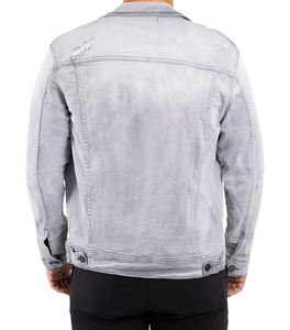 Veste en jean vintage pour homme de qualité supérieure du meilleur fournisseur, nouvelle collection printemps, en polyester, élégante, respirante, imperméable et à séchage rapide - Product Image 2