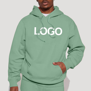 High Quality Cotton <b>Men</b> Pullover <b>Hoodies</b> Embroidery And Logo Loose Style <b>Plain</b> Unisex Oversized <b>Hoodies</b> - Product Image 5