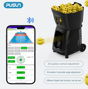 Máquina de Pelotas de Tenis y Pádel Industrial PUSUN PT-Smart Pro, Equipo Inteligente con Control por Aplicación para Entrenamiento, Portátil, ODM, Origen Estadounidense - Product Image 2