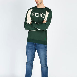 Sweat-shirt à épaules tombantes pour hommes Logo personnalisé Sweat-shirts épais et lourds en éponge française pour hommes - Product Image 4