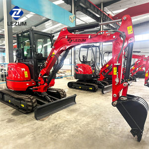 Excavator Mini LEZUM 2 2.2 2.5 Ton Boom Side Swing Extendable Tracks Mesin Diesel Laidong untuk Dijual dengan Kabin - Product Image 1