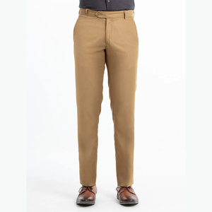 Pantalones de vestir de negocios de oficina para hombre, pantalones de vestir de caballeros lisos en blanco de Color personalizado, Pantalones rectos, Pantalones anchos de algodón Led al por mayor - Product Image 1