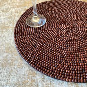 Beaded <b>Placemat</b> Handmade <b>Round</b> Charger for Luxury Dining & Holiday Decor Unique Piece Handmade Beaded, <b>Placemat</b>, Housewarming - Product Image 6