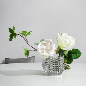 Chandelier d'art fait à la main circulaire en cristal verre bougeoir cylindre rond design pour la maison et les décorations de mariage - Product Image 3