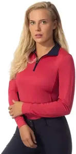 Camisa Ecuestre de Punto Casual para Mujer, Mangas Largas, Secado Rápido, Transpirable - Product Image 4