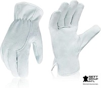 Gants de conduite en cuir de chèvre de qualité supérieure OEM, mitaines de travail pour les activités de plein air, le ski, le cyclisme, la pêche, la conduite de camion, l'utilisation quotidienne