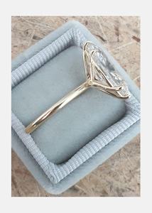 Bagues en diamant de laboratoire taille marquise D VS1 en or jaune massif 14 carats, bagues de fiançailles pour femmes - Product Image 2