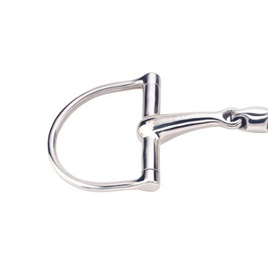 ห่วงรูปตัว D แบบข้อต่อคู่เหล็กเหล็กเหล็กสแตนเลส14มม. ปากเป่าลิงค์ทองแดงอุปกรณ์ฝึกขี่ม้าและตะปูยึด - Product Image 4