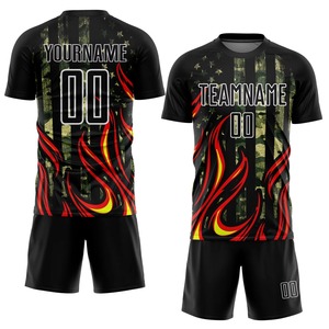 Camisetas de Fútbol Personalizadas OEM Más Vendidas, Secado Rápido, Transpirables, Ligeras, 100% Poliéster, Cuello Redondo, Color Personalizado, Logotipo con Transferencia Térmica - Product Image 6
