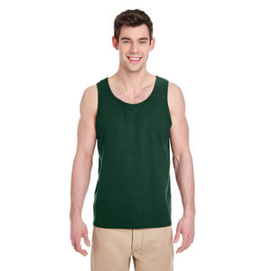 Débardeur en coton vert foncé pour hommes, vente en gros, logo personnalisé, 3XL, 100% coton, sans manches, t-shirts 220 g/m², débardeurs pour hommes - Product Image 1