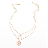 Collier en émail avec pendentif pièce astrologique colorée, vente en gros, faible MOQ 10 pièces
