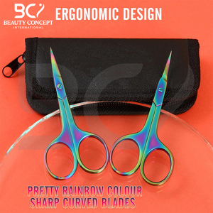 Couleur arc-en-ciel bon fournisseur 2025 matériau en acier inoxydable de qualité Highland utilisé dans les salons pour les ciseaux à cuticules de soins personnels - Product Image 3