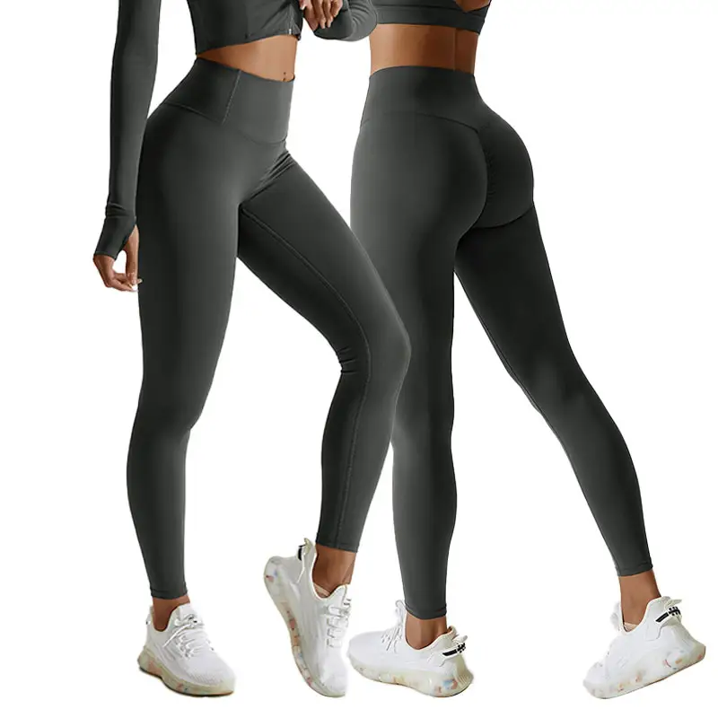 Groothandel Custom Logo 2024 Hoge Taille Sport Gym Workout Panty Butt Lifting Push-Up Yoga Legging Voor Vrouwen