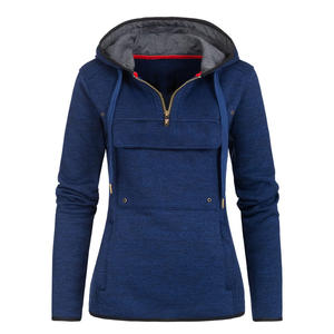 Ropa deportiva para mujer, chaqueta polar de lujo con cremallera, nueva chaqueta cálida transpirable suave y cómoda de peso pesado con logotipo personalizado - Product Image 2