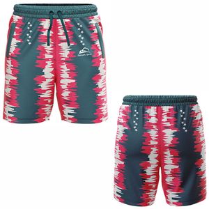 Fabricante de ropa Pantalones cortos deportivos informales de verano para hombre Forro estampado Pantalones cortos de gimnasio para correr al aire libre de secado rápido con bolsillos - Product Image 3