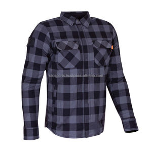 New 2025 CE Approved Kevlar Flannel Biker <b>Shirt</b> for Men and <b>Women</b> Windproof Protective Cotton Motorcycle Riding <b>Shirt</b> OEM - Product Image 5