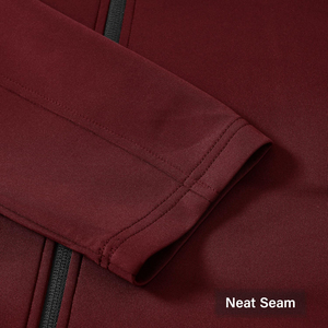 Ensemble de survêtements d'entraînement à fermeture éclair complète pour hommes veste pantalon entraînement de gymnastique vêtements de sport de course ceinture élastique léger Durable - Product Image 3