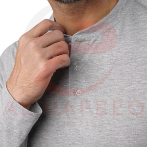 Camisa de algodón de manga larga con estampado de la mejor calidad para hombre, poliéster de algodón transpirable y de secado rápido con diseño de patrón sólido - Product Image 2