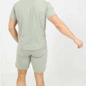 Conjuntos de Camiseta y Pantalones Cortos Transpirables para Hombre, Personalizados, Verano, Venta al por Mayor, Alta Calidad, Logotipo y Talla Personalizados, Fábrica OEM - Product Image 3